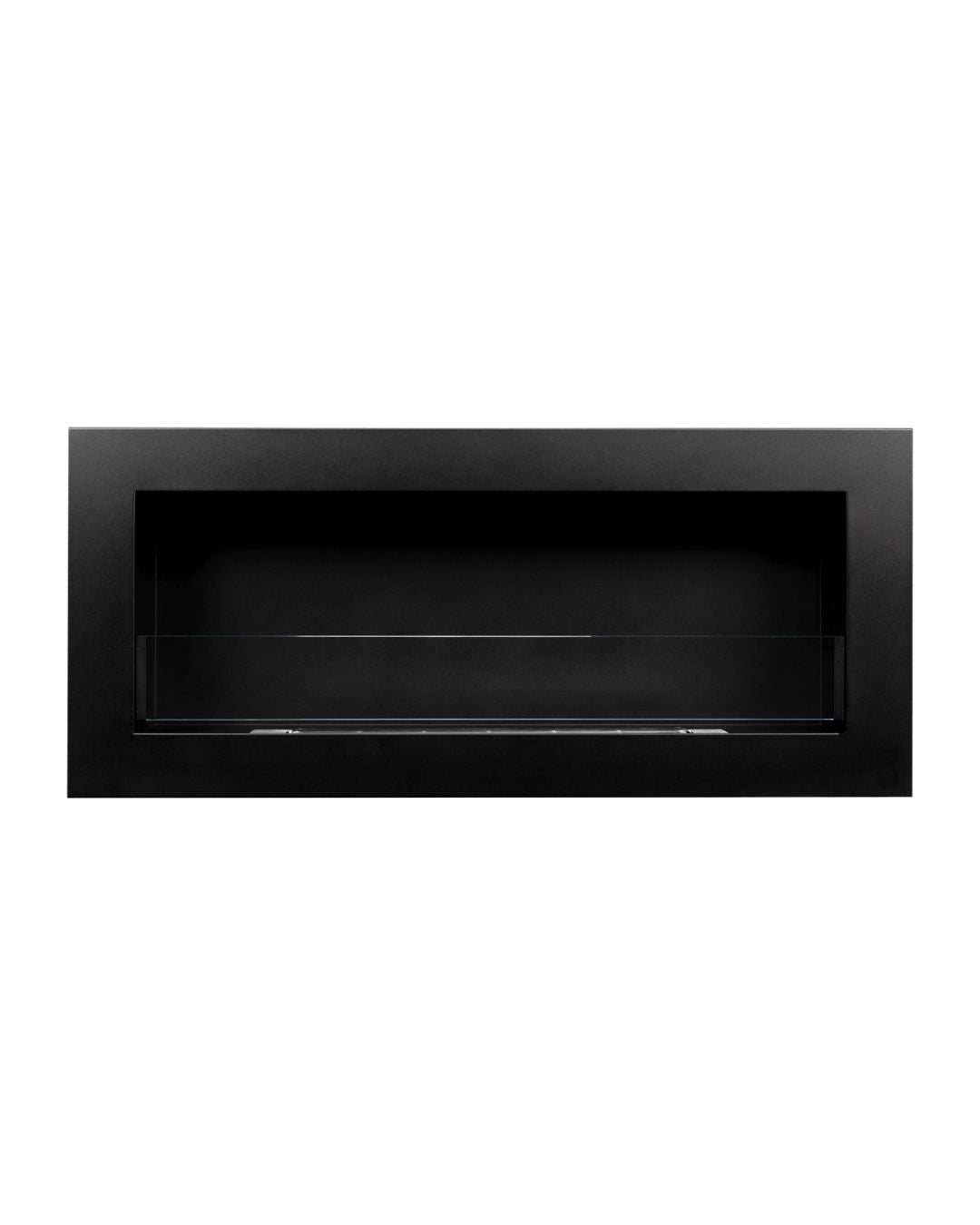 Biopejs 900x400 SLIM – sort struktureret med glas