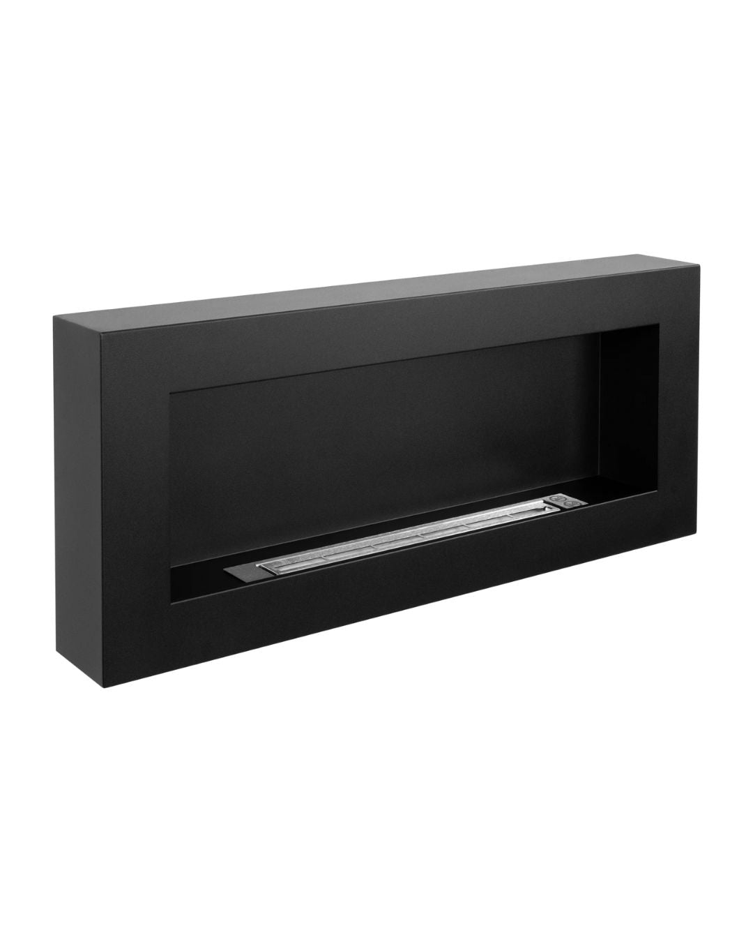 Væghængt Biokamin 900×400 Box – Minimalistisk Design med Glasglas