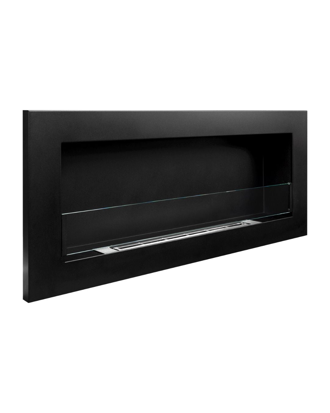 Biopejs 900x400 SLIM – sort struktureret med glas