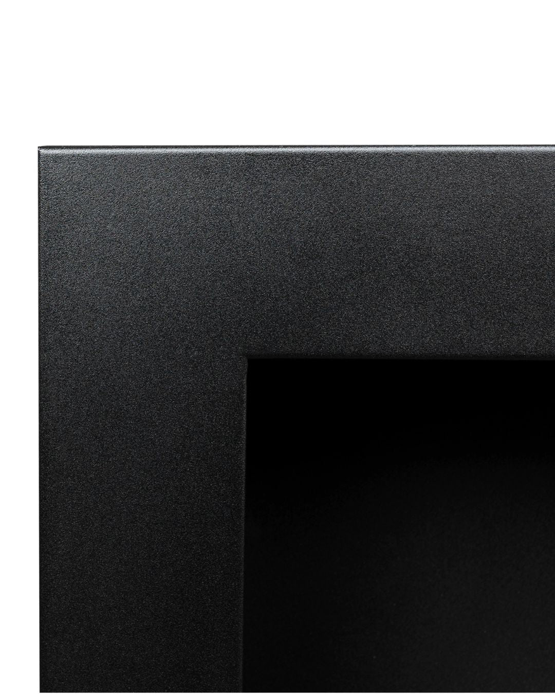 Biopejs 900x400 SLIM – sort struktureret med glas