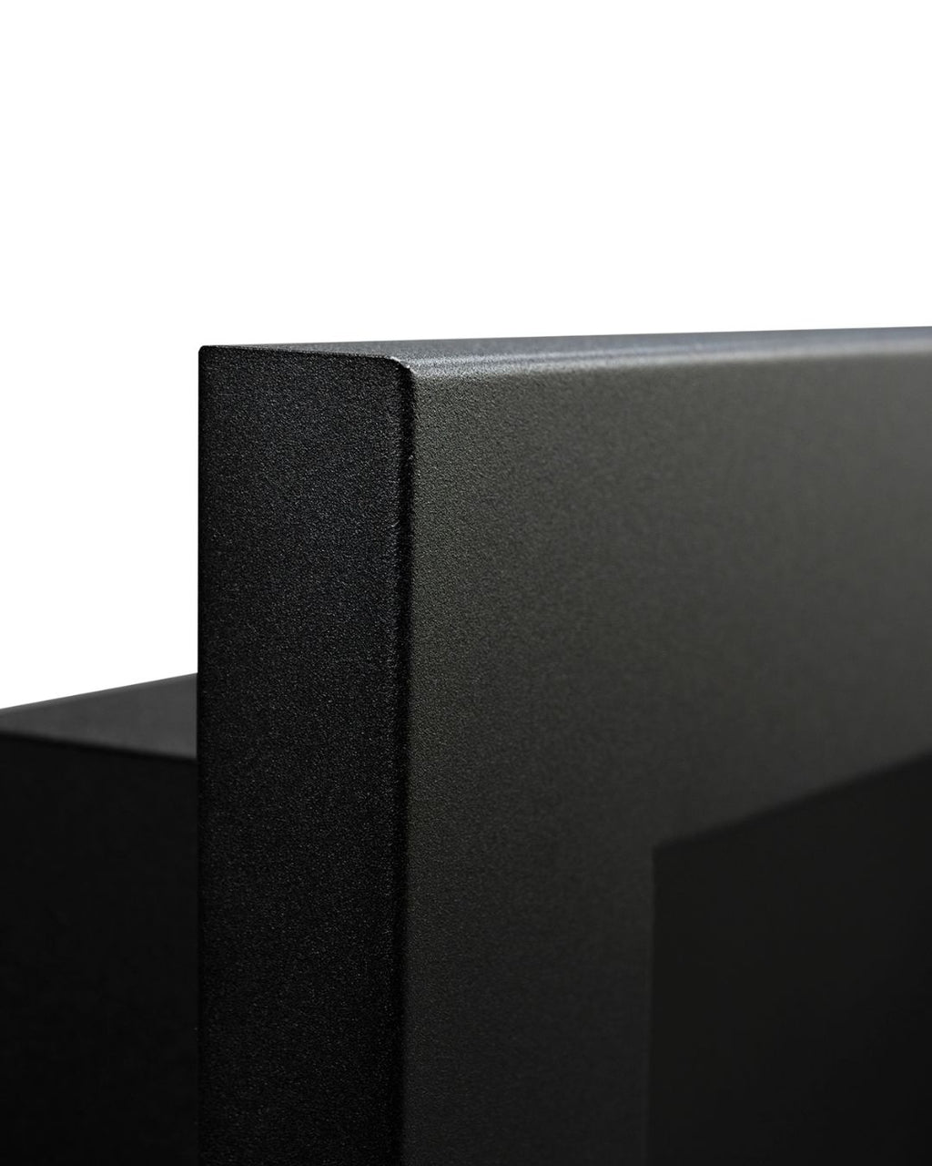 Biopejs 900x400 SLIM – sort struktureret med glas