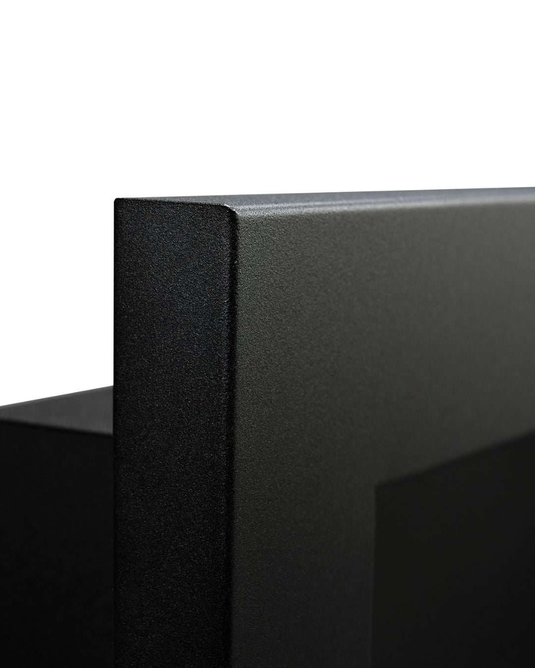 Biopejs 900x400 SLIM – sort struktureret med glas