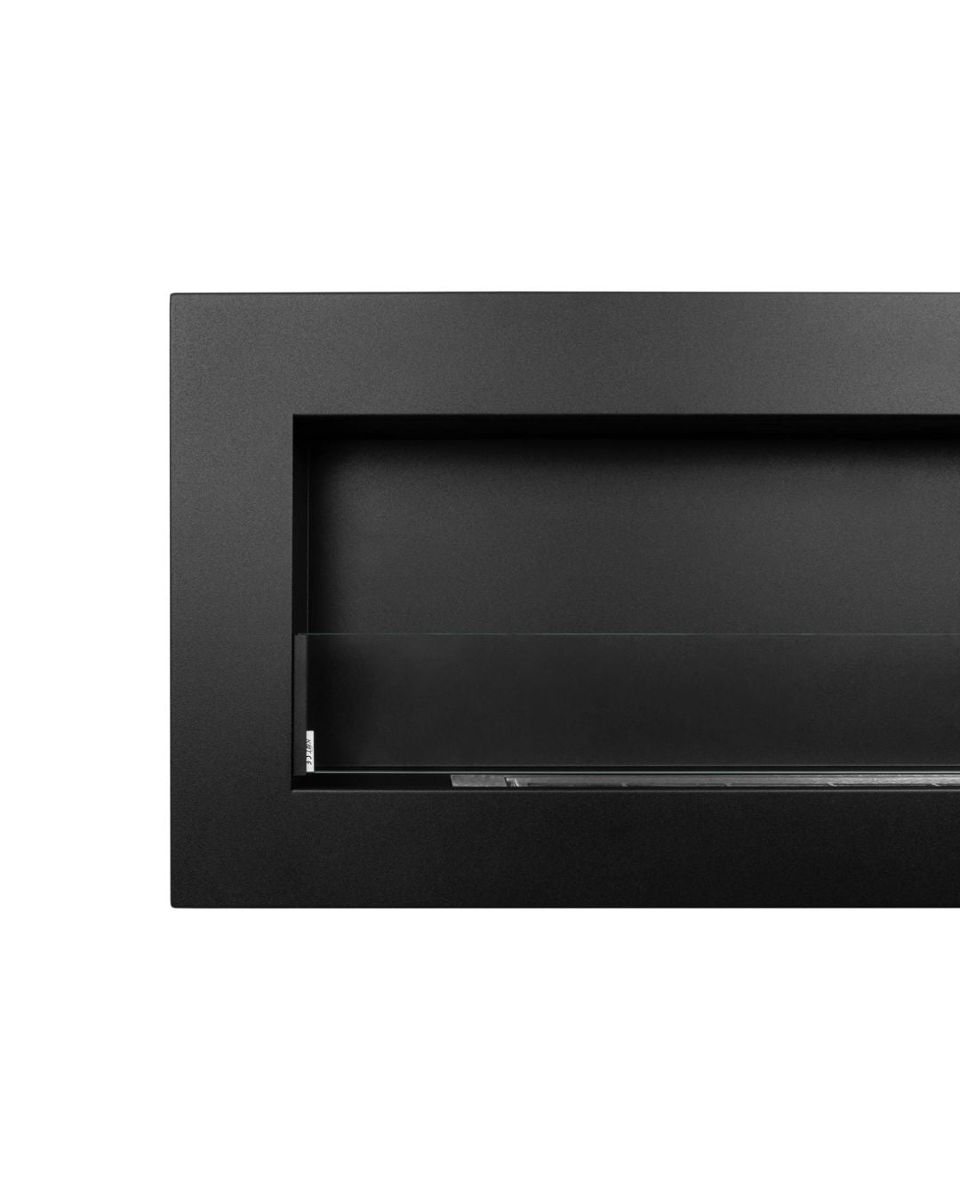 Biopejs BOX 900x400 – sort med glas